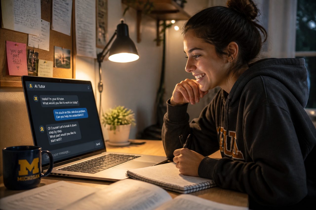 Student chatting with the CLIAI tutor